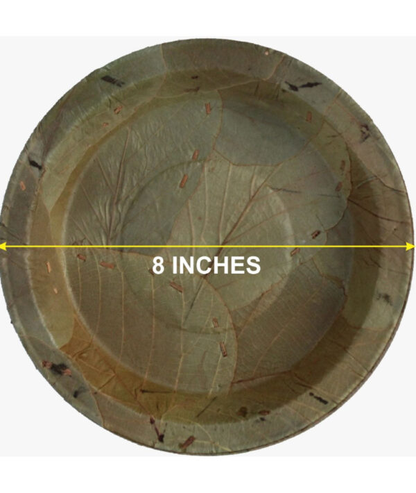 Amnotplastic-eco-friendly-8inch-leaf-round-plate