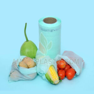 Eco-friendly cornstarch 100% compostable and biodegradable bio-plastic fruit&veg cover