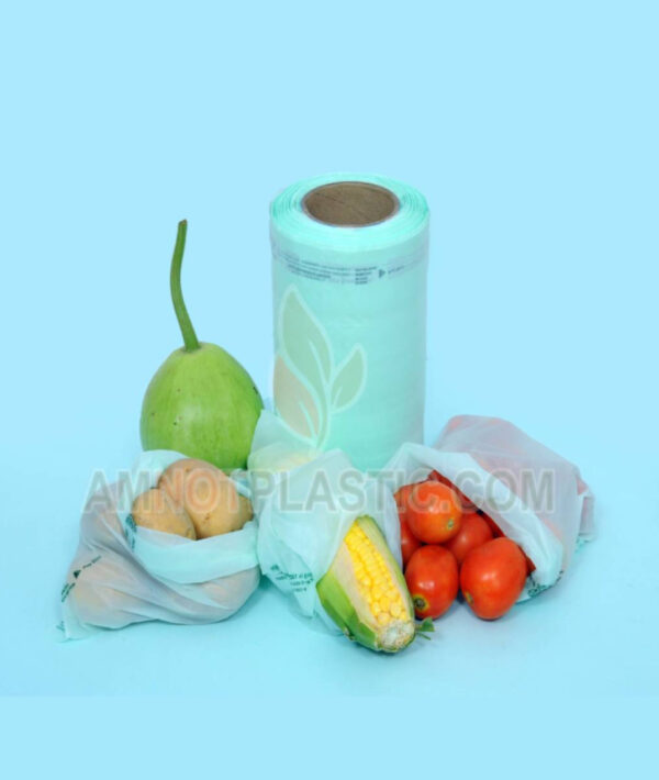 Eco-friendly cornstarch 100% compostable and biodegradable bio-plastic fruit&veg cover